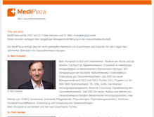 Tablet Screenshot of medi-plaza.de